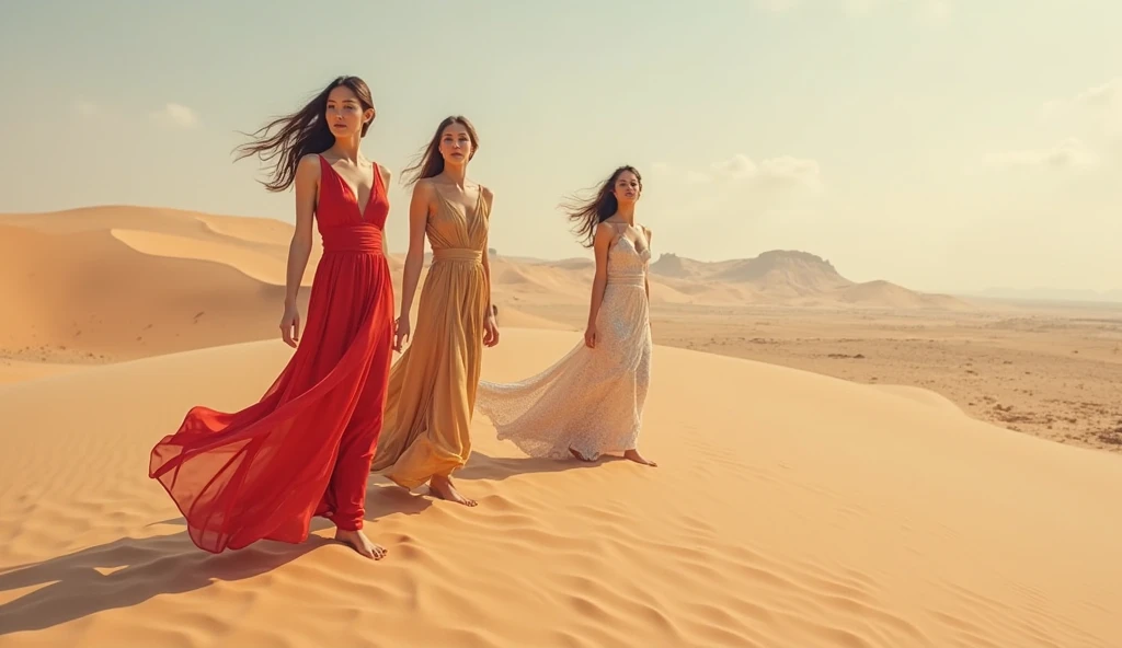 Group of beautiful women standing in a futuristic desert, Foto promocional, foto promocional, Banda Eloy, Ensaio Promocional, Promo da banda, fim de uma era, menacing stare, imagem promocional, olhar agressivo, imagem promocional, Foto promocional da banda, 5 feet away, photo shoot, Foto de um ensaio promocional, imagem de perfil,