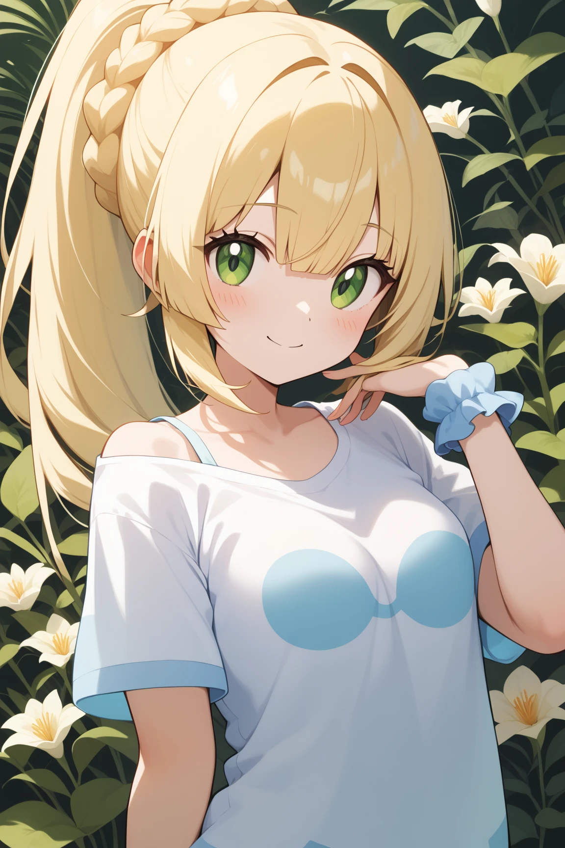 source_anime, rating_explicit, score_9, score_8_up, score_7_up, portrait, outdoors, lumine, sitting, grass, looking up, sitting down on th ground, looking at viewer, spread legs, dress, romance, romantic, ikuchan, high quality, masterpiece, date, dating, pov, holding hand, brown skinned male, arab male