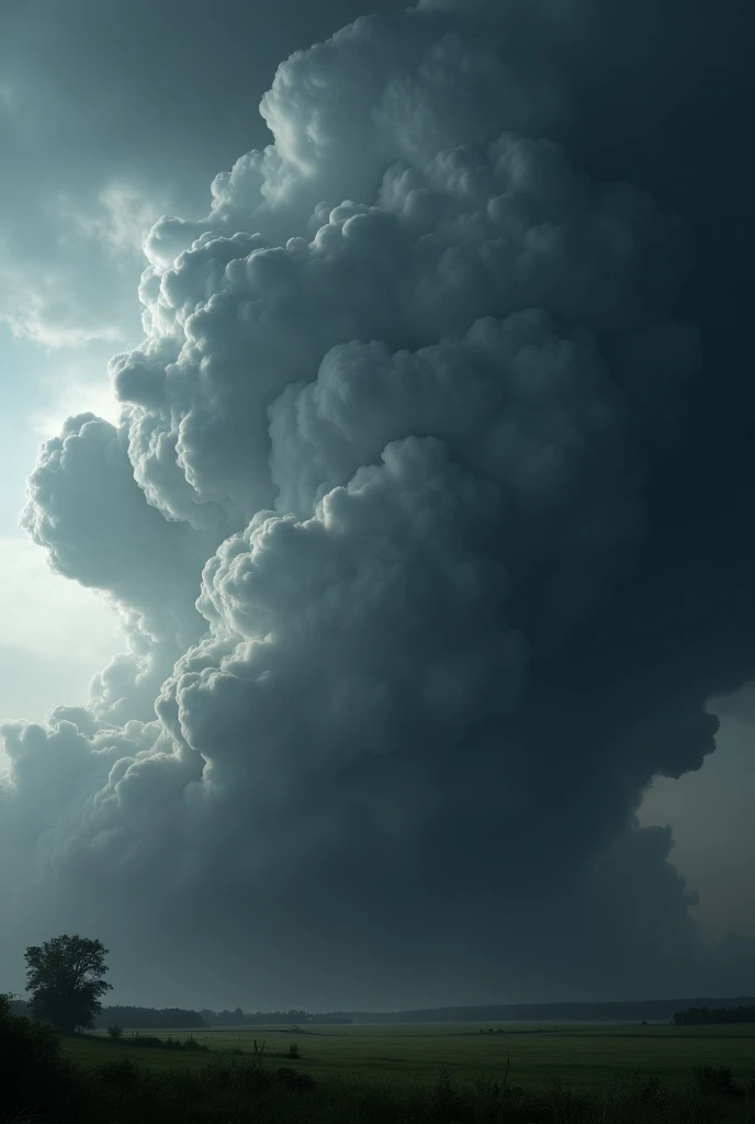 Under an eerie cloud-shrouded sky、Blunt color、Renders streets in different shades of gray。Floating between these clouds is、The shape of a whale dissolved in the clouds、illustratio、Fantastical、Upper air、phantom、Dreams、illusion