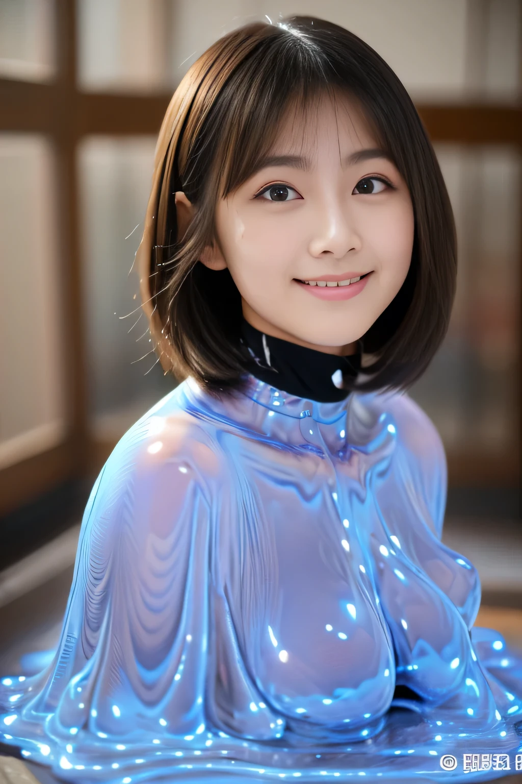 (( masterpiece,   top quality,  SF, very delicate  ,   perfect face,   high definition ,16k, , RAW photo ,  very cute silver slime girl )),((高粘度 silver slime ボディ :2.0  ,  ((black choker, naked)), 全身が溶けた silver slime スキン :2.0,  no skin exposed:5.0 ,  溶けた silver slime ボディ:2.0 ,Lower Body Dissolution , Melting Arms , Melting Breasts  ,　Melting Feet)), sharpness , amazing depiction of art ,  long hair, bungs ,( One Japanese idol),  Big Breasts,smile:1.4,  silver slime   , appearing from the floor, standing