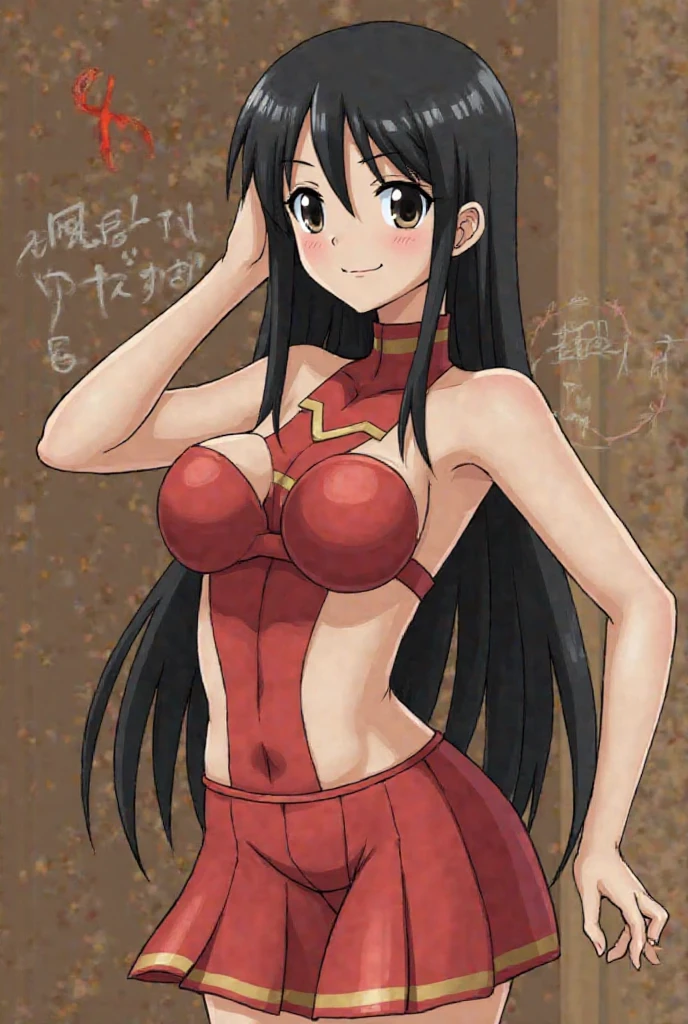 mature woman, tomboy, hot face, mature face, berserk smile, excited expression, excited face, (berserk eyes), hazel eyes, (long hair, messy hair, dark brunette hair), (tall, fit body, strong body, mature body), large breast, loincloth, tribal clothing, bedroom, showing off body, revealing pose, fondling breast, on top of viewer, below view
