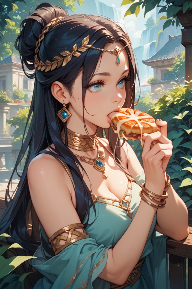 Greeks goddess Medusa, Snaks, Woman body defined thick thighs
