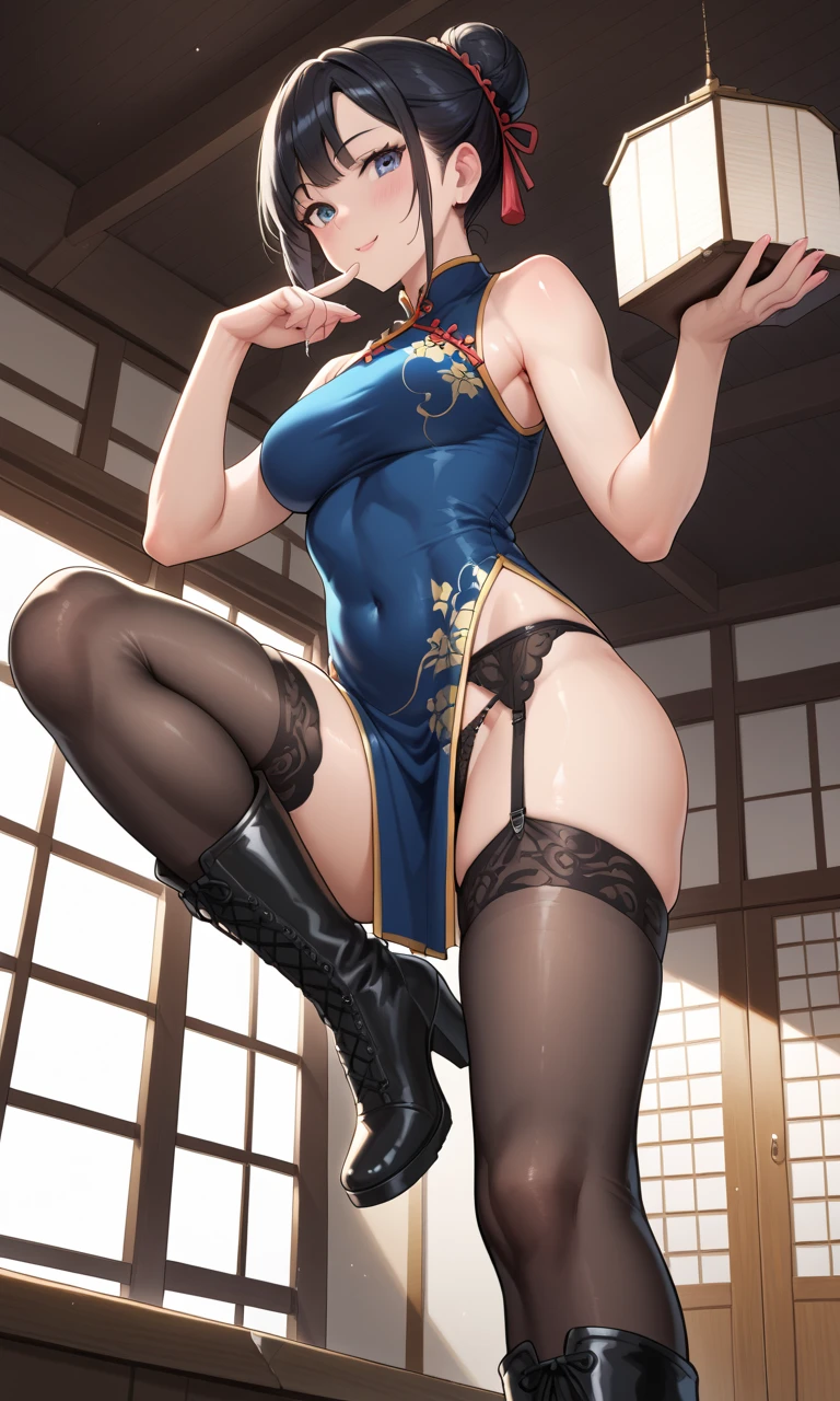 One girl, Chunli, Stance for battle, He raised his fist., (((Brown hair in twin buns))), (((Ribbon in hair))), (((Blue Chinese Dress))), (((Brown pantyhose))), Big Breasts, Big muscular thighs, Perfect body, Sweat, Spike bracelets on both wrists, Abdominal muscles, Chunli, mirror, Thin thighs, 硬いNipples, Thick eyebrows, Tight buttock muscles, Waist, Center of chest, I am very happy, Brown pantyhose, long autumn, Salaryman in a short uniform, sexy, Raw work,whole body写真, At the dojo at dusk, Red lipstick, Black eye mascara, (whole body:1.2),( On the body:1.4),(Semen on clothes:1.4),Nipples,The chest comes out,Spread your pussy,, Highest quality,masterpiece,High resolution,Official Art,Highly detailed CG Unity 8k wallpaper、(Crazy behavior:1.8)、((Black Garter Stockings 2))、((Do not wear shoes))、((Show me the soles of your feet 1.5))、Toe angle、Legs wide open、Breathless face、Burst chest、Beautiful Face、(数人の男が彼女のGrab your chestいる.)、There are a lot of guys around her、Grab your chest、とても濡れてSweatをかいている、facial 、Large amount of splatter、Lactating breasts