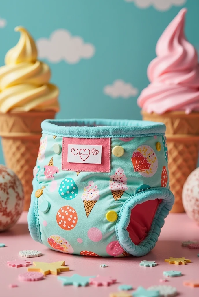 pink bermuda shorts with a print of various cupcakes