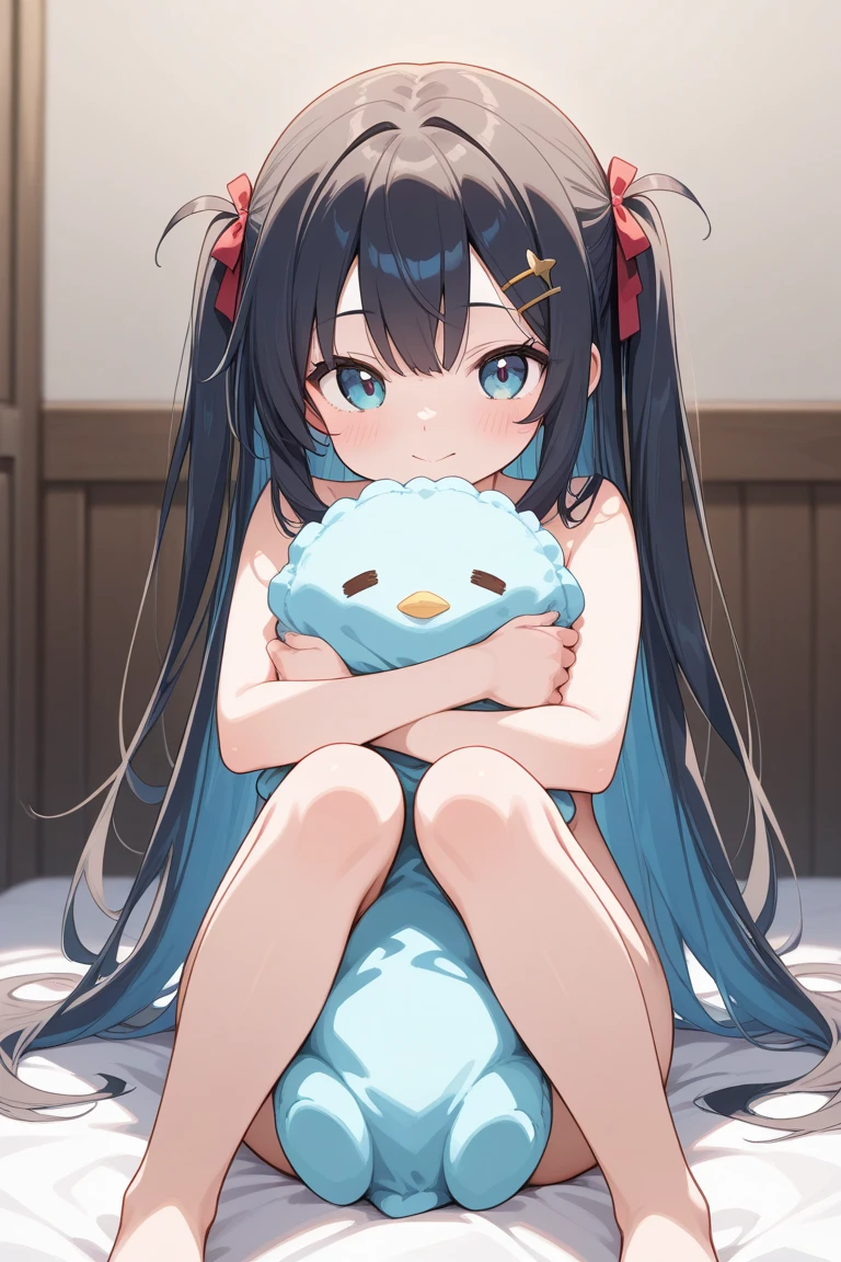 long eyelashes, cute anime waifu, beautiful anime style, beautiful anime girl, very beautiful anime girl, cute anime girl, short dark brown straight hair with bangs, light blue eyes, semitransparent white sports bra, big thighs, thin white panties, anime, sexy, hentai, in bed, blushing, shy, tired eyes, open mouth, sweating a lot, sweating body, big eyes, full body shot, dripping in sweat, big ass,