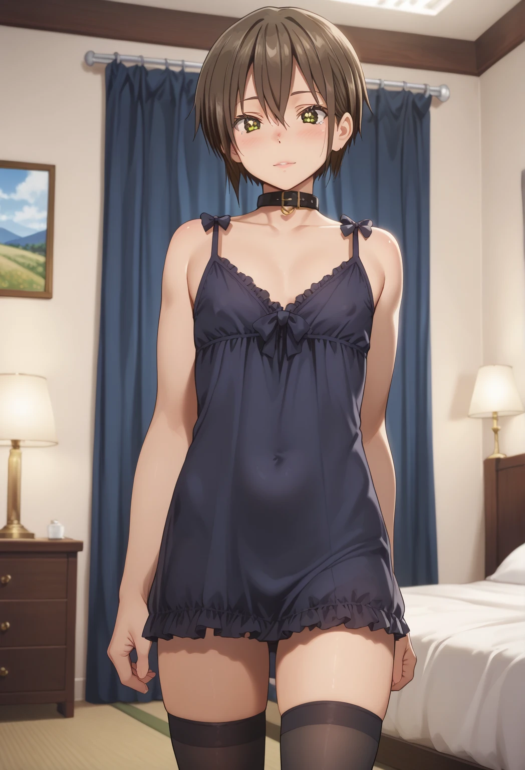 Adolescent ??? very young girl very small abd short in lingerie
