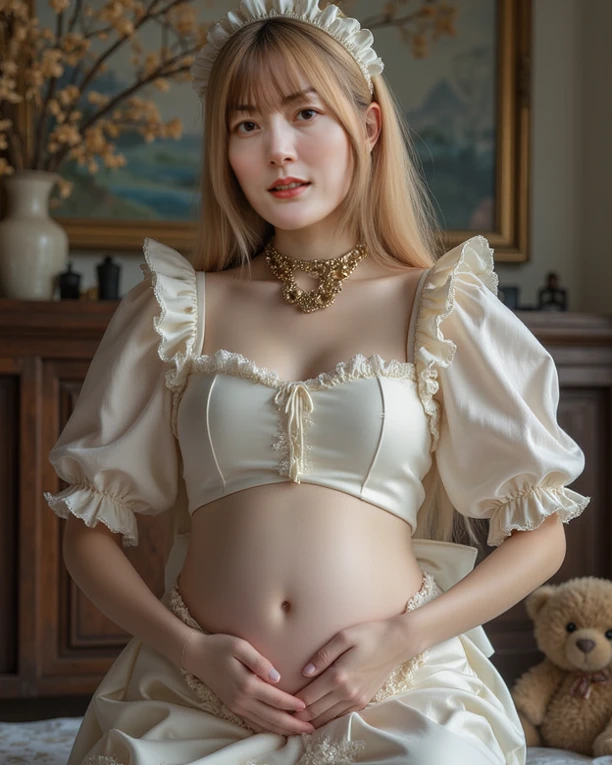 Largest Baby Bump pregnant, Largest boobs, Big pregnant Belly, Big Pregnant girl, Largest Belly of Pregnant, Beautiful woman, beautiful face, pregnant, long hair, black hair, realistic, ultra-detailed, big breast