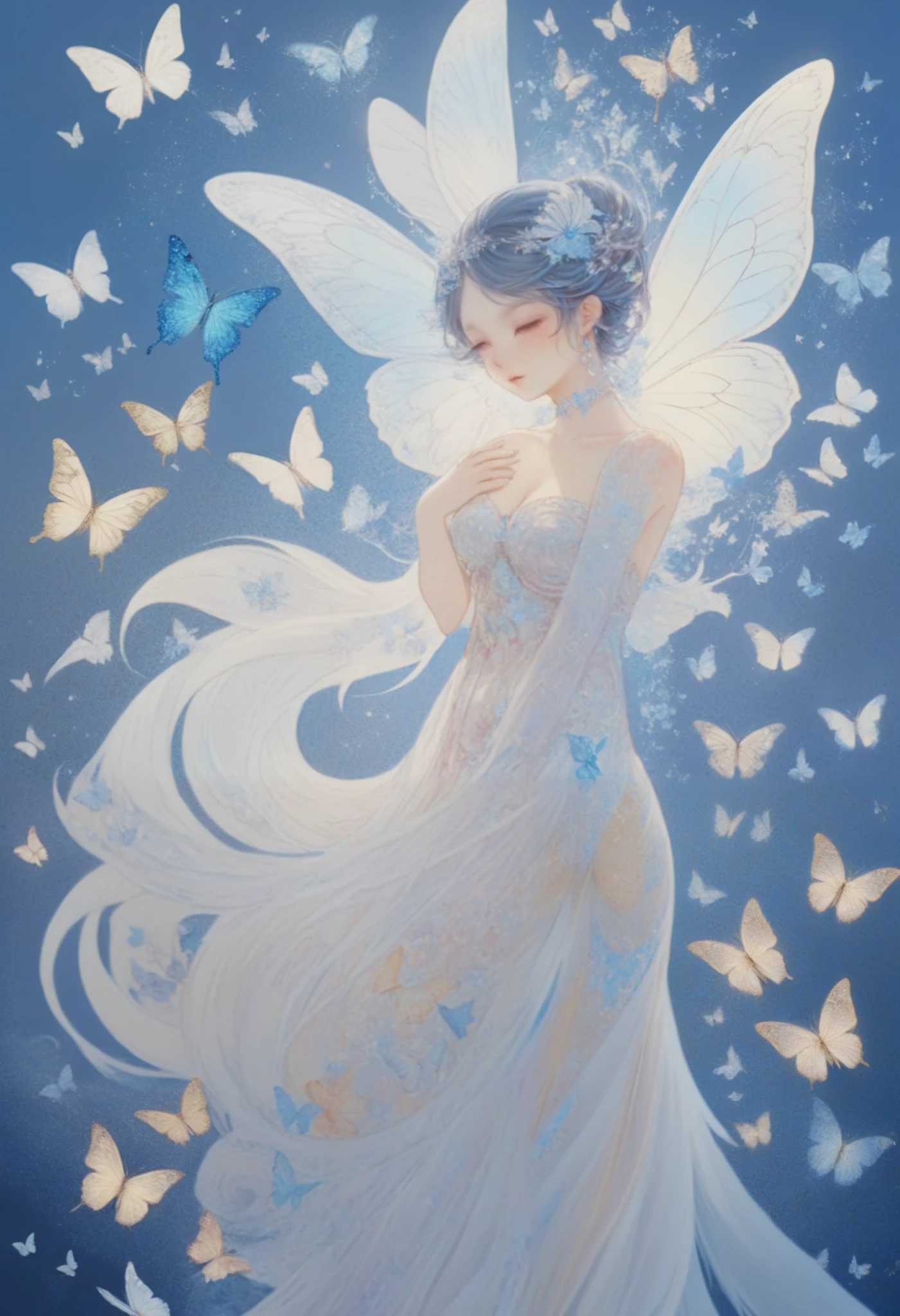 work、Feather、 butterfly、greatest masterpiece、Flurry of Particles of Light、青いwork、Sleek, curvy、