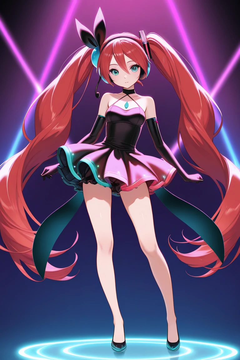 (woman in casual clothes, Vermilion hair, Red-haired、Bob Hair, emerald tiara, Cute face、Clear brown eyes、Anime style like Xenoblade、Clear image quality、top-quality、4K、8K)