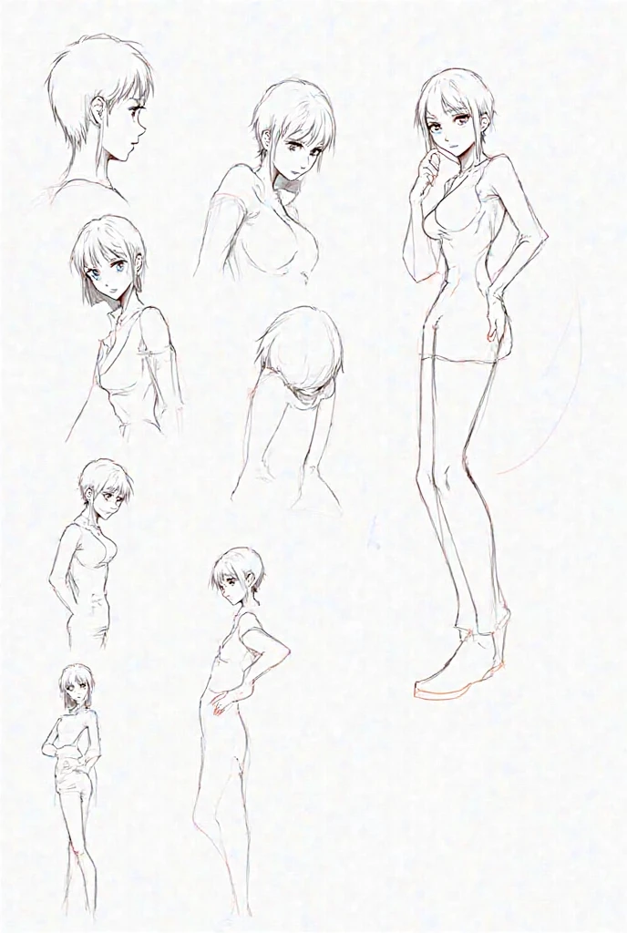 boku no hero female heroine cheat sheet full body a girl a young woman full body nsfw no clothes standing neutral pose small breasts no hair bald face facing view boku no hero anime style no clothes no clothes naked