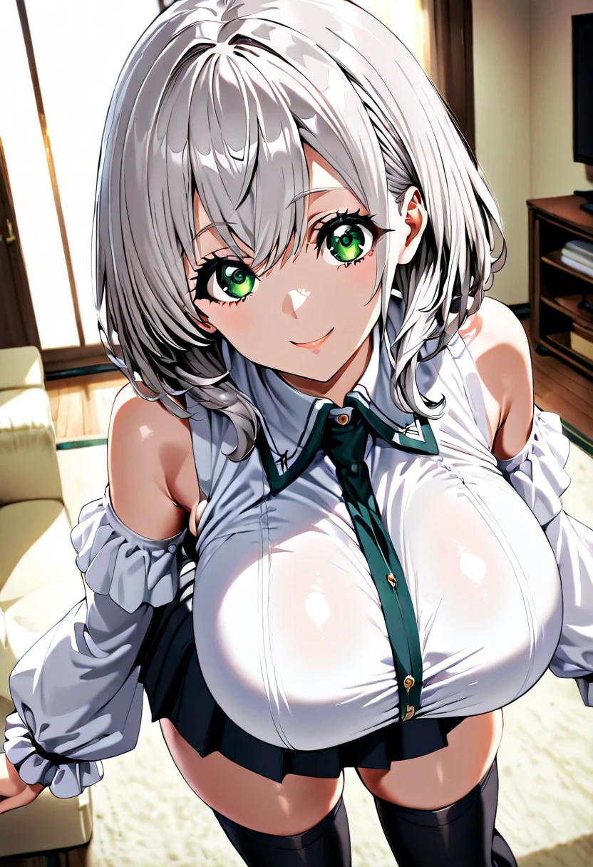 elf, dark elf, grey hair, pointy ears, red eyes, short hair, choker,
BREAK
(miniskirt, yellow leopard print bikini:1.8, micro bikini, white shirt, swimsuit), (dark tan skin:1.2), shiny skin,
BREAK
huge breasts,  nipples, happy, smile, blush cheeks, breath, sweat,  undressing,
BREAK
hetero, (hetero couple),(sex:1.5),(vaginal),spread legs,lying,on back,penis,cum in pussy, (focus on girl), nsfw,