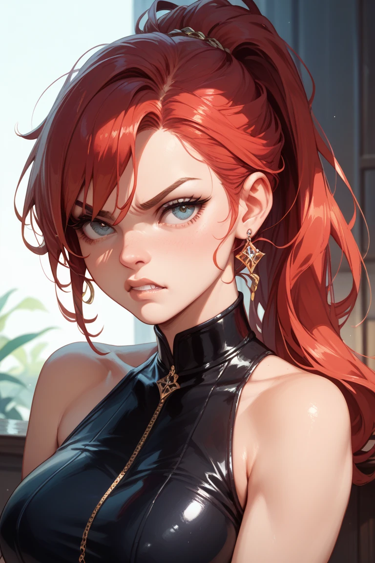 mami, MILF, Mature female, punk, rua, peituda, peitos enormes, Seios enormes, sweating, red hair, Cabelos Longos, hentai, High detail, symmetric, alta qualidade, natural lighting, textura da pele, Absurdo, high resolution, ultrasharp, 8k, master part, extreme attention to detail, rosto perfeito,Realistic, (master part, qualidade superior, best quality, Arte Oficial,) Very detailed, Mais Detalhado, (1mulher:1.3)