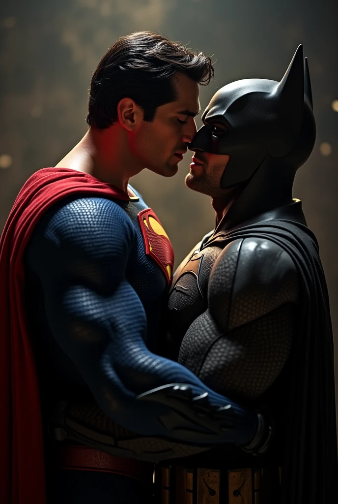 Superman and Batman having hard wild sex
