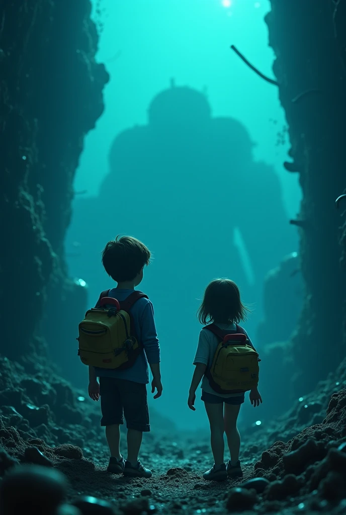 Generate a woman with short curly hair, in a white shirt, and she has a little blonde girl next to her, the woman is protecting a shield, and she is sweaty, and she is in a very dark ship, with a blue light reflecting in the background, the room is full of dark eggs stuck in a root in the floor, which you can barely see, and behind the woman is a large and thin xenomorph complex, he is black and has sharp teeth