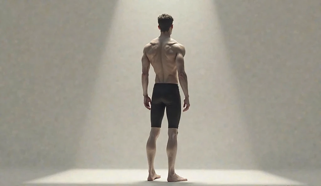 muscular gray man