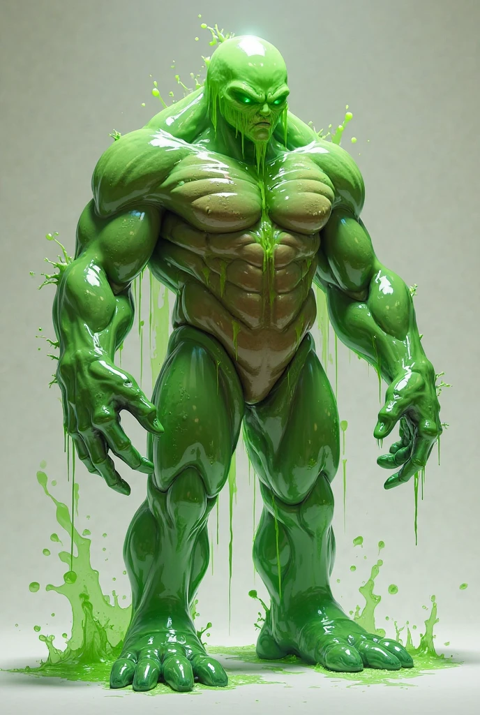 score_9, score_8_up, score_7_up, (clear simple background, white background, papyrus background), ((adult))
(Goo boy, Sime:1.2), mature , monster, anthro, solo, (male), (green_skin, fullbody, base body, face, focus), beautiful, 