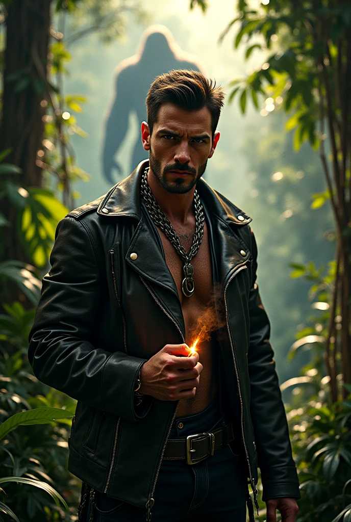 masterpiece, realist, Renaissance, The pipila with a flat stone tied to his back, shirtless, holding a torch, His face lights up with warm tones, high contrast, dark background, Caravaggio 