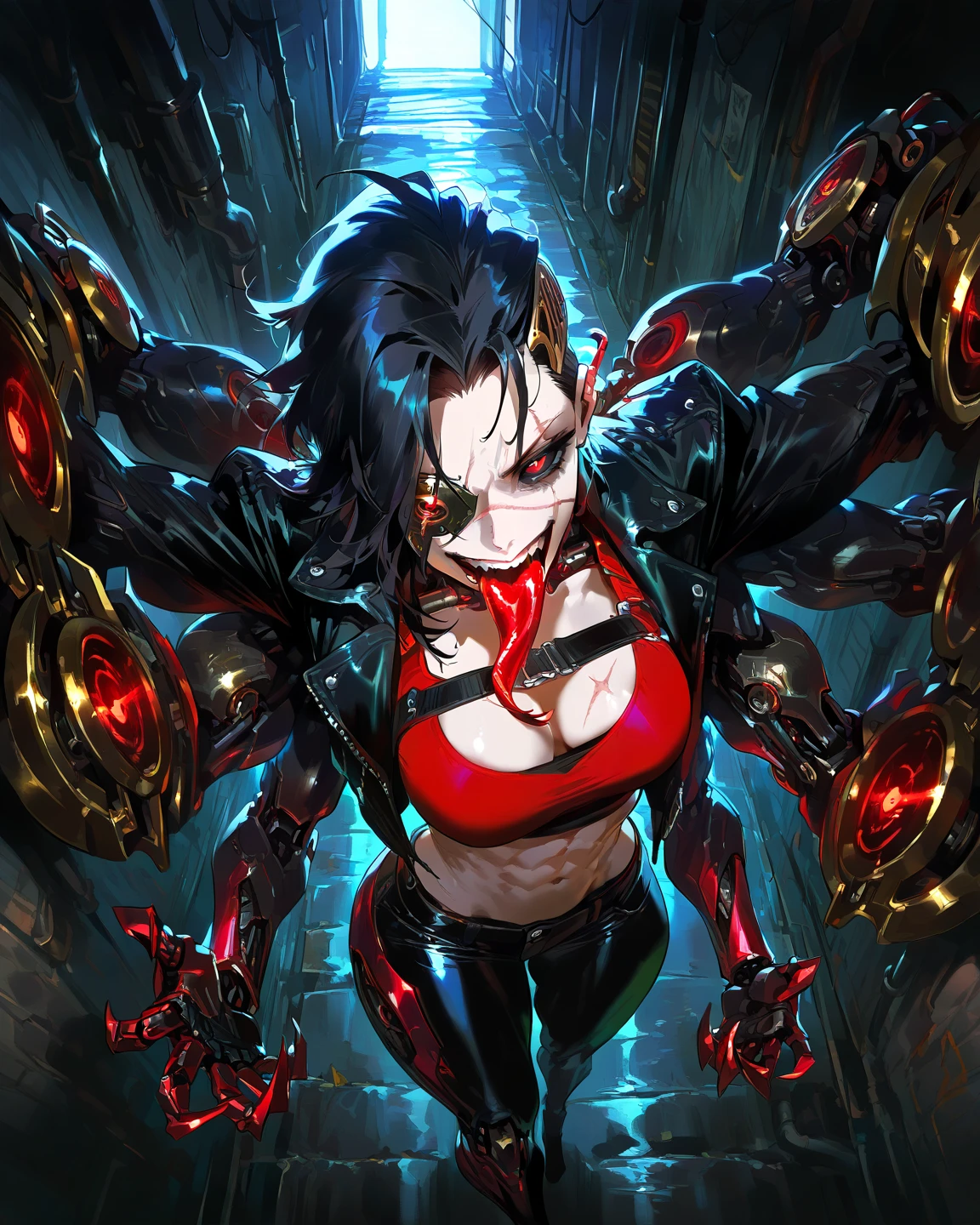 cyberpunk Art Nouveau! style, Art Nouveau! cyberpunk! style, Cyberpunk Art Nouveau, No Ross Tran style, Anime Art Nouveau, inspired by Ross Tran, Loish Art Style, Alphonse Mucha and Rossdraw, Portrait, Portrait anime style, anime moe artstyle, in anime style, in the art style of 8 0 s anime, in anime style, Beautiful portrait, 2 d anime style, Beautiful art style, Jen Bartel, Anime art style, anime style character, Ilya Kuvshinove style, anime style, japane, short black hair, serious expression, 1girl, super hero, spider man suit, bodysuit, gwen stacy, spider woman