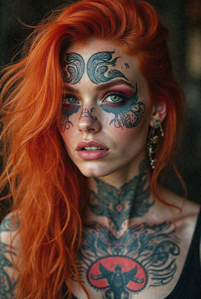 colorful skull for tattoo