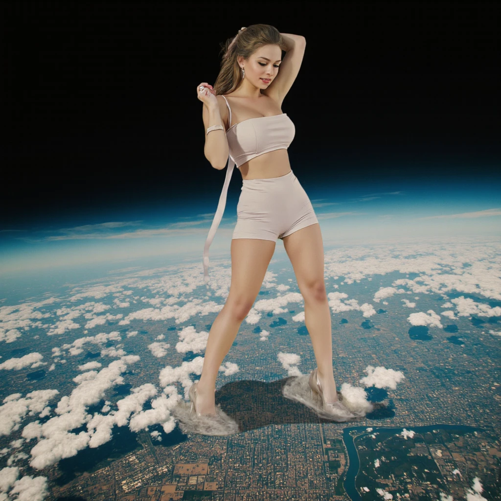 photo of S286_KieraWinters,a teenage woman,in a (city:1.1),wearing a white bra, and very short white miniskirt,(cityscape),(4k, RAW photo, best quality, depth of field, ultra high res:1.1),(absurdres, intricate, photorealistic, masterpiece, ultra-detailed:1.1), wavy hair