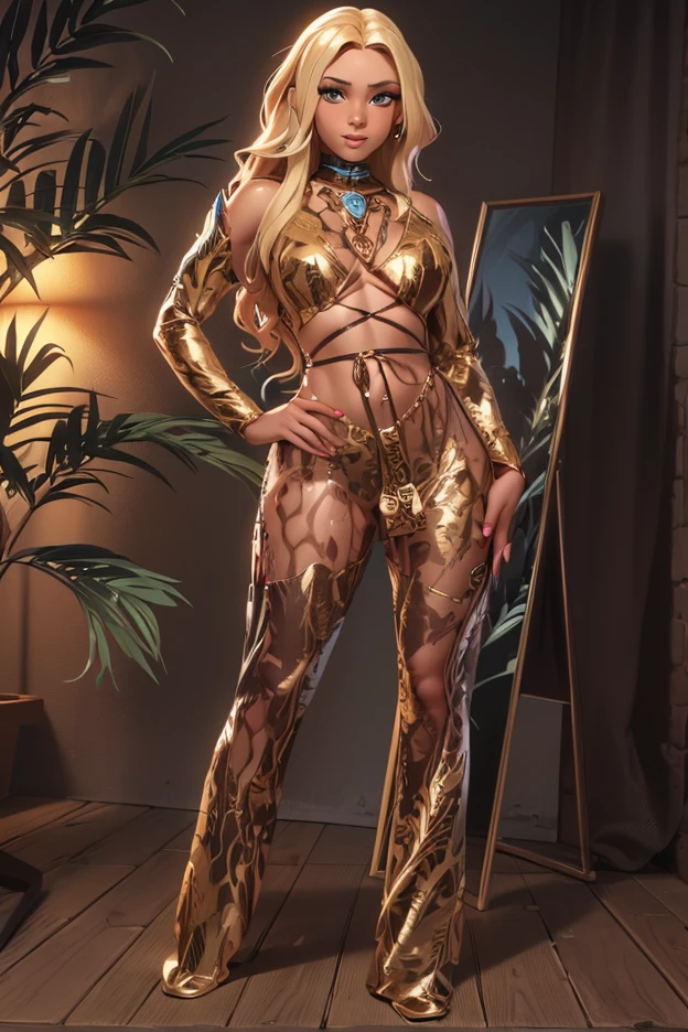 (best quality,highres:1.2),ultra-detailed,(realistic,photorealistic,photo-realistic:1.37),award-winning photo by Slim Aaons,beautiful Instagram model,luxurious,large breasts,dressed in fashionable attire,golden hour lighting,magical realism,shimmering atmosphere,colorful background,fashion-forward style,vibrant and captivating,striking pose,attention-grabbing composition,flawless skin,mesmerizing gaze,piercing eyes,perfectly styled hair,graceful and confident,intense beauty,alluring charm,ethereal beauty,captivating personality,unique model,exquisite details,impeccably styled,modern elegance,sublime aesthetic,innovative fashion,impressive technique,artistic precision,extraordinary talent,passionate artistry, (full body:1.5), luxurious bedroom setting, laying on bed. red hair