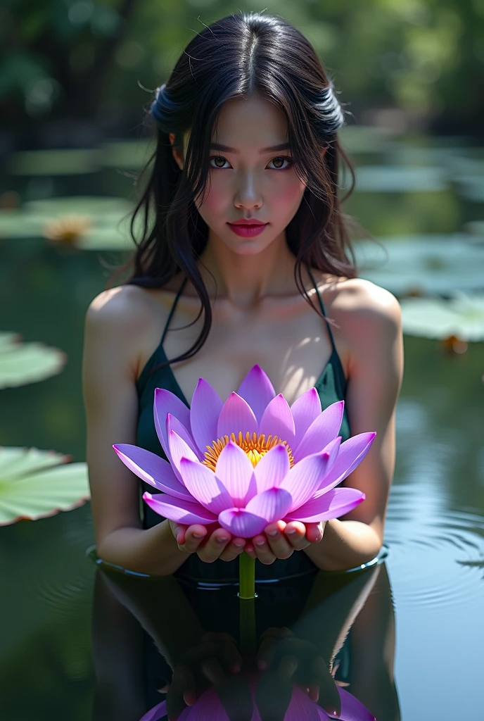 ExtremelyDetailed(ProfessionalPhoto of Girl Floating in the Sky:1.37), 280th floor infinity pool,The tallest building in the urban forest, {Around bonsai|Luo Han Song|coconut palms|tulips|Rose flower}, (Masterpiece 8K TopQuality:1.2), ExtremelyDetailed KAWAII face Eyes BREAK Detailed impeccable Radiant PearlSkin with Transparency, Skinny(SchoolSwimwear:1.28) beautiful graceful {HiddenHand|Corrected BabyLikeHand} (Whole Body Proportions and all limbs are Anatomically Accurate), Full of Flowers