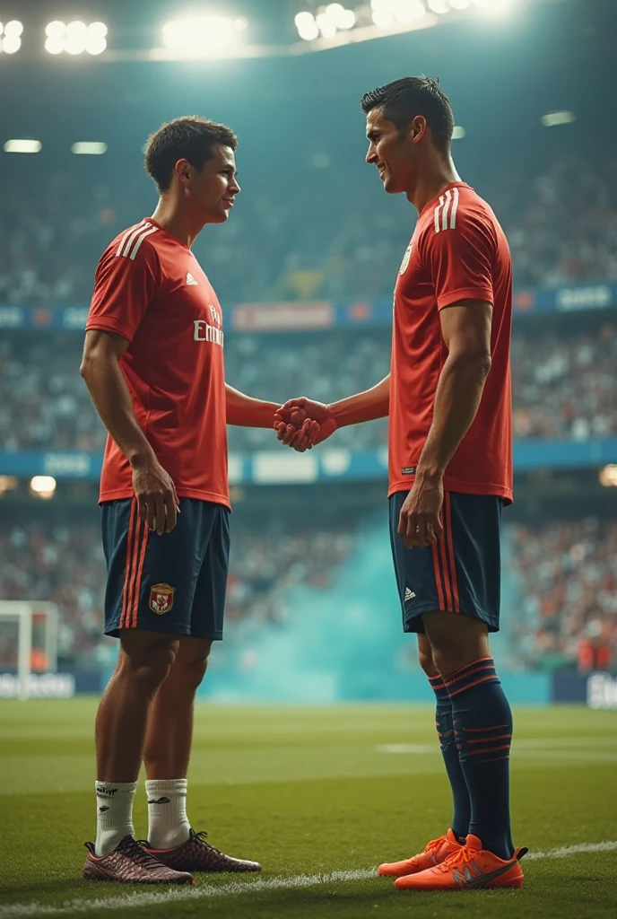 Ishwospeed hugging Cristiano Ronaldo