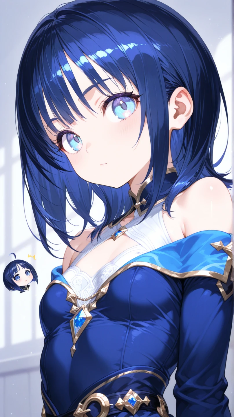 (masterpiece),(best quality),(ultra-detailed),(best illustration),(best shadow),(absurdres),(detailed background),(very aesthetic), hiori kazano, black hair, ponytail, smile, 1girl, long hair, hairband, ponytail, gloves, bangs, idol, looking at viewer, from the front, mole under mouth,