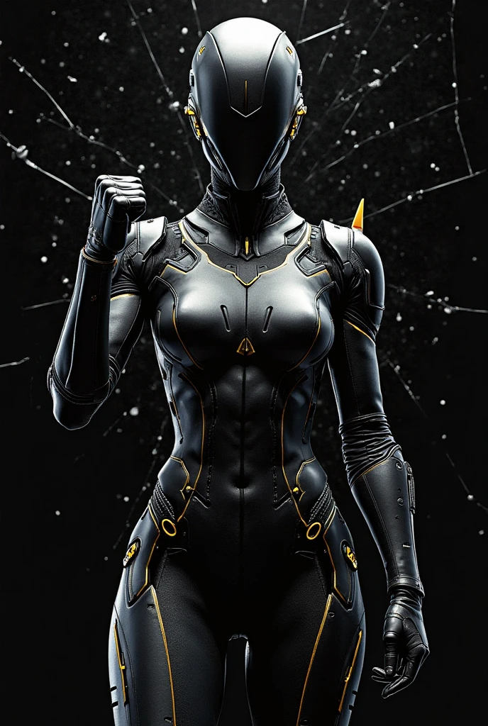 ((Marvel's Black Panther costume, based on the costumes from the Marvel films, very detailed and vivid costume)), (work of art), (ultra detailed), cinematic, (8k resolution), (extremely detailed and technological), Abstract expressionism painting "Hyperion", (sexy Black Panther Goddess, technological armor, Cybernetic, swimsuit armor showing pussy), epic technological image, epic, legendary posture, crouched posture with hands on the ground, flexible body, sexy spread legs. dark environment, digital painting, conceptual art portrait of the character, (sexy female body with curves, (She is a superhero who hides her identity), wearing a black panther mask, the costume has huge panther wings), illuminated Cybernetic eyes , shiny, gold details, ((impressive cleavage, very open, (extremely long and beautiful natural breasts, large, breasts popping out of the cleavage, dark nipples showing), (Come close to emphasize the beautiful cleavage, close-up on sagging breasts)), close-up, pay close attention to the entire black panther costume, hot protruding panther, sexiest of all, hentai. I want super detailed Cybernetic black panther costume and mask.