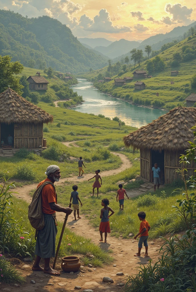 India poor man's villge