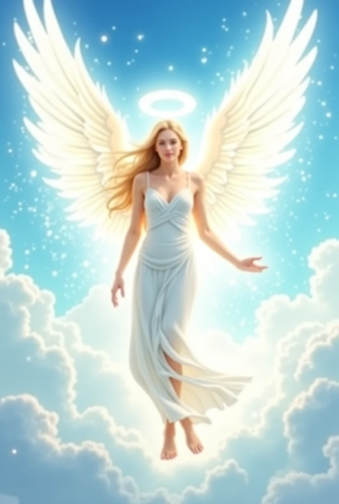 the angel is an weathered peeling image painted on an old peeling wooden sign, static, haze, cracks worn patches, weathered painted image of blonde haired angel, standing on a battle field holding a butterfly bringing life back into it weathered painting on a old wooden sign board, wearing a transparent Voile dress, wooden sign-board style, paper roses, paper wings, scroll work, designs, flacking paint dried plants, simple background, photorealistic, perfect, oilpainting, photorealistic, In a sublime portrayal, an angel draped in a pristine, luminescent cloak captivates the viewer. The ethereal being is depicted in a striking painting, which precisely highlights the angel's purity and radiance. Resplendent with heavenly beauty, the cloak glistens with a glossy sheen, reflecting divine light. The delicate feathers that adorn the angel's wings possess a remarkable softness and grace, seemingly untouched by earthly impurities. This awe-inspiring image evokes beautiful blonde girl