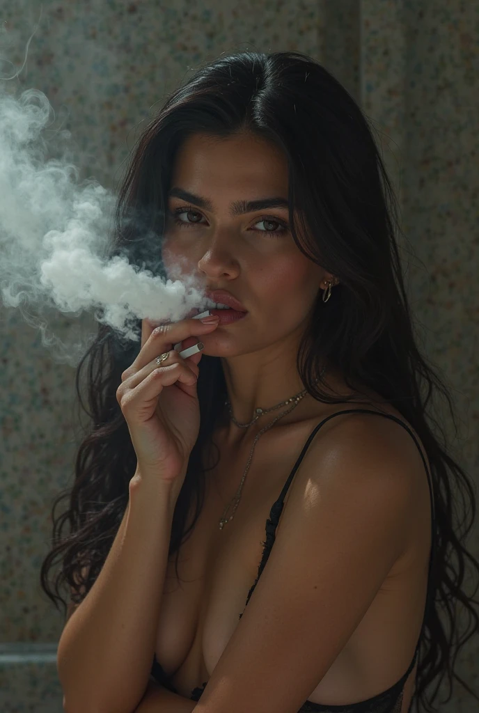 Ana de armas smoking a marijuana cigarette