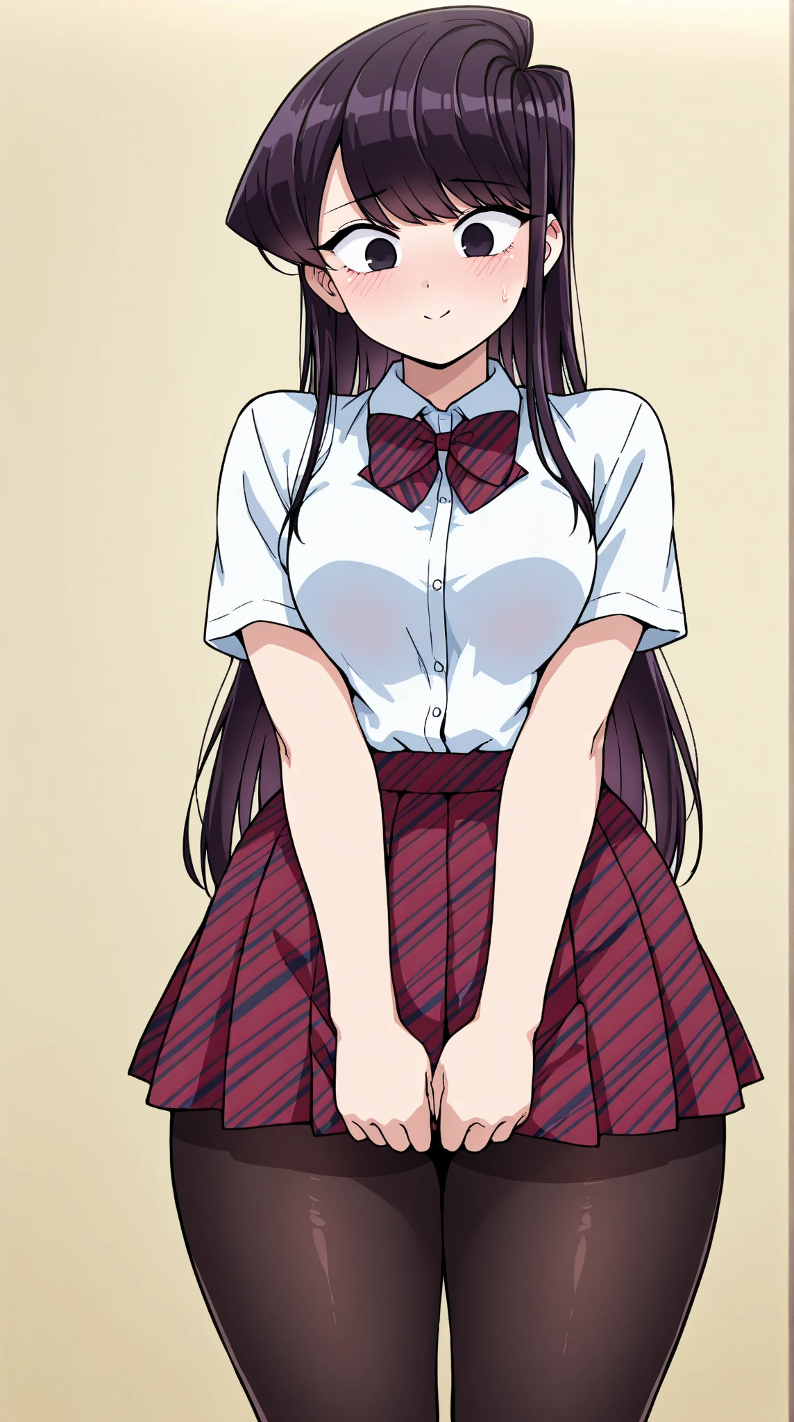 Highest quality,1girl,Big Breasts,orgasm,blush, shut up,Akizuki Marina, Long Hair, Blue eyes, Brown Hair, mini skirt, black Knee socks, Expose your shoulders, shirt, ,((Lift skirt,Cute pussy:1.3)),garden,pussy,(((Pussy in full view,Pussy fully exposed,I can see your pussy,She shows her pussy to her father))),NFSW,((NUDE)),