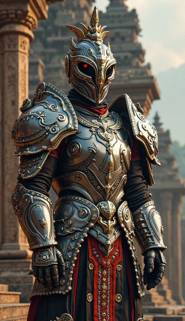 photo of intimidating (NeonMutation GrimKnights:1) Future Cyber Centurion standing, style by MushroomLove