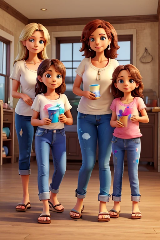 3 adult women