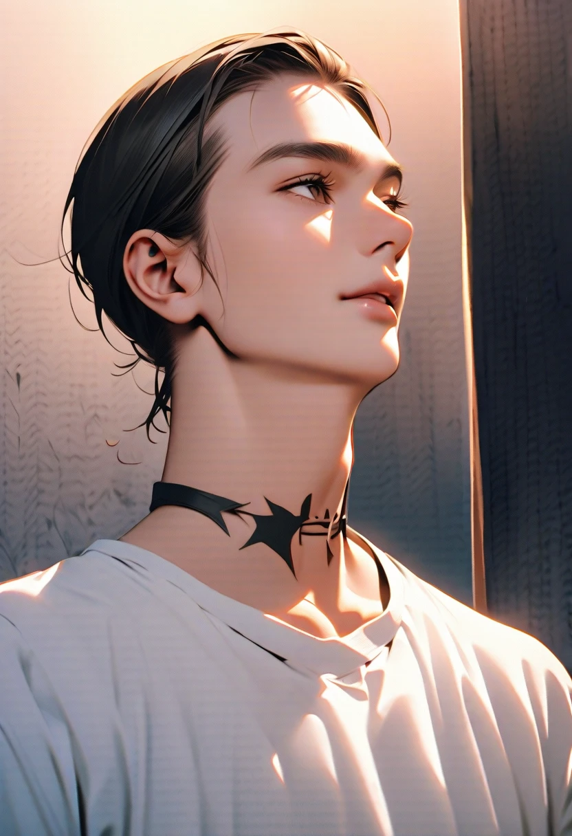 Masterpiece of man, Adult man with firm facial features like an Dutch, black eye, his nose is sharp, mature, black eyes, neat short balck hair, very handsome, white, clean, smooth skin, muscle body realistic, naked torso,