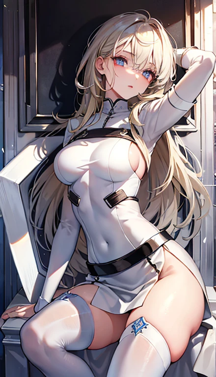 Cow horn、Ox handle、(俯瞰figure),Dynamic Angle,Super detailed, figure, close, Straight, One girl, 
 ((Soryu Asuka Langley, Interface Headset, Red bodysuit:1.4, blonde)),Her eyes shone like dream-like stars,(Glowing Eyes:1.233),(Beautiful and detailed:1.1),(Expressionless,Mouth closed),(Are standing), 
(In a white spaceship、Mechanic room with tools and spaceship window),
(night:1.2),dream-like, [[Delicate fingers and hands:0.55]::0.85],(Finger details),