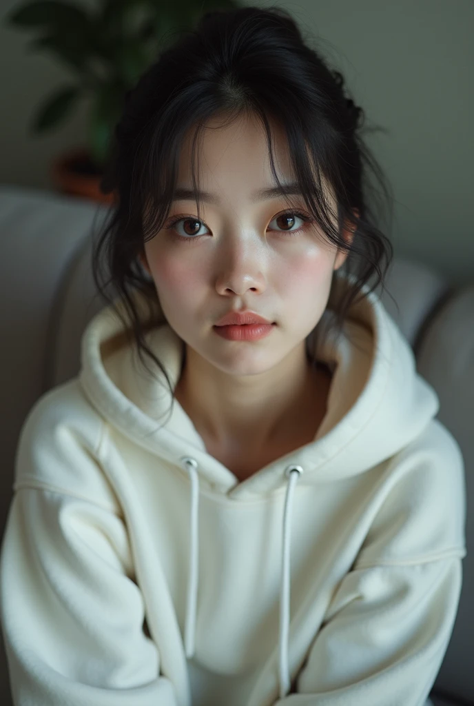 8k, best quality, masterpiece, realistic, ultra detail, photo realistic, hyper realistic, smoother lighting, increase cinematic lighting quality, realistic lighting, backlighting, brightening light, Increase quality, best quality real texture skin,
close-up, slender, cute face, smile, beautiful details eyes, 19years old korean, pretty, Drill hair with electric blue color, hoodie, nipple slip
