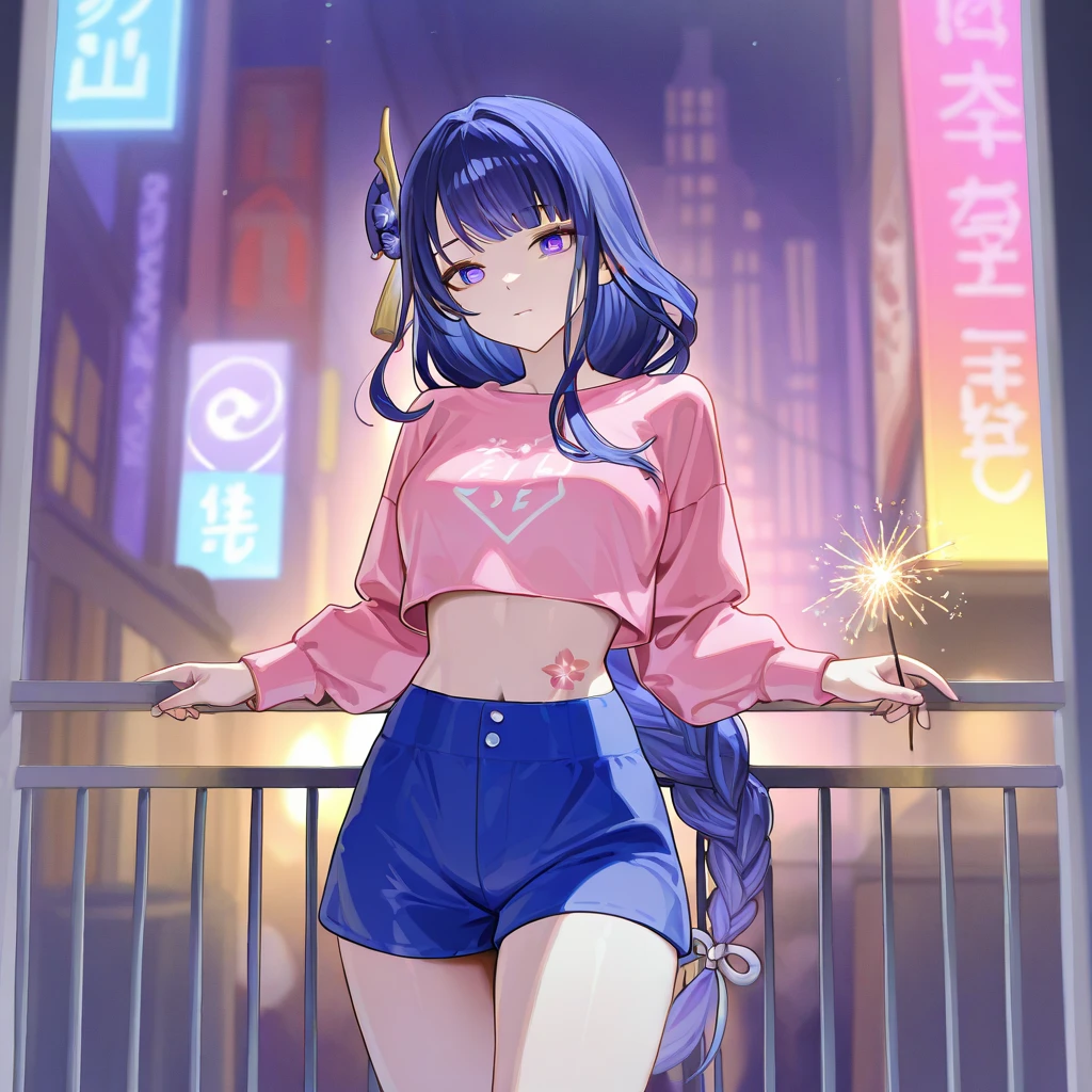 Masterpiece, Best Quality, High Resolution, Solo, Purple Eyes, Indoors, Undressing, Underwear, Sprawled, Anxiety, Bed, Disheveled Clothes, Orange Sunset, Dark, High School Student in Nursery