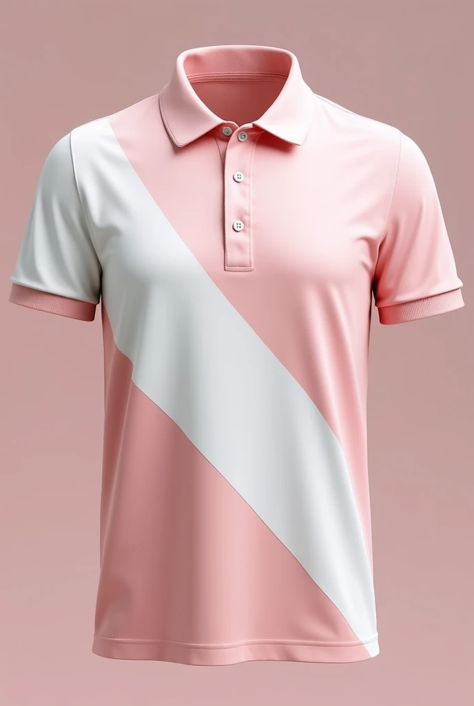 make a design for polo shirt for school office and art and design club using pink and white color in creative way