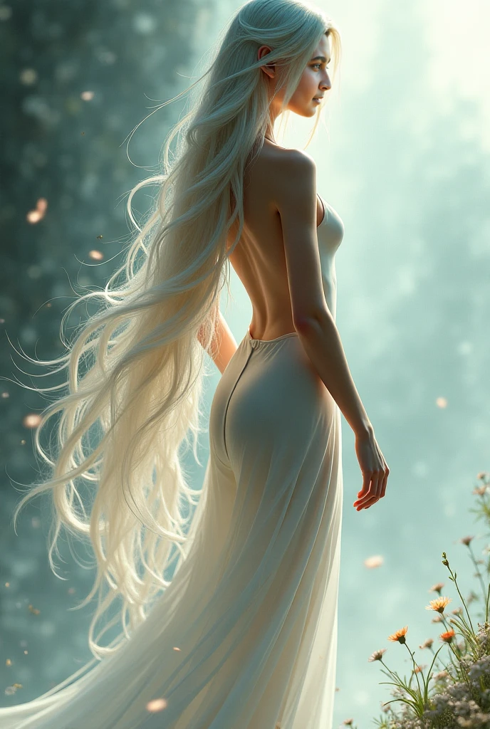 Nude anime female character