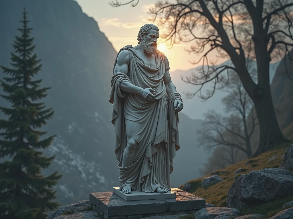 A muscular old philosopher from ancient Greece