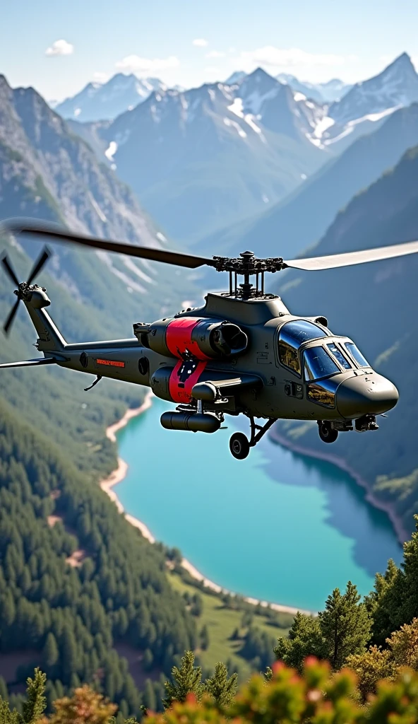 (masterpiece, best quality:1.2), ultra-detailed, helicopter flying over mountains EdobAirWolf, (realistic:1.5), <lora:EdobAirWolf_v1.0:1>