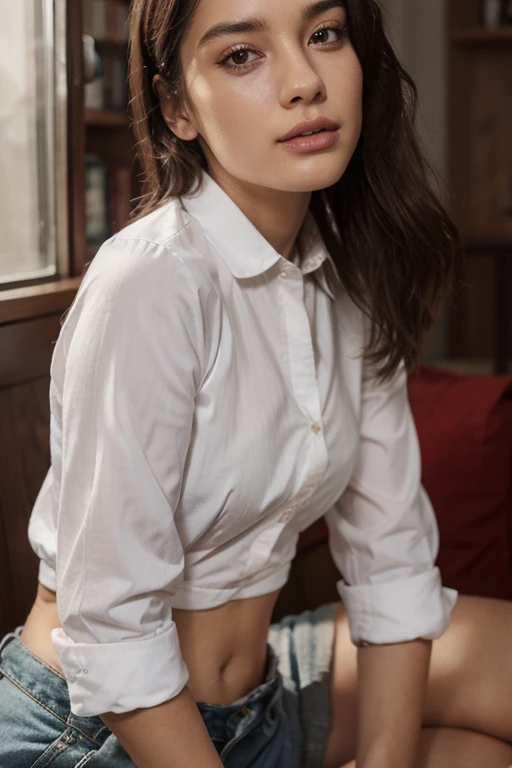 Khatia buniatishvili avec une chemise