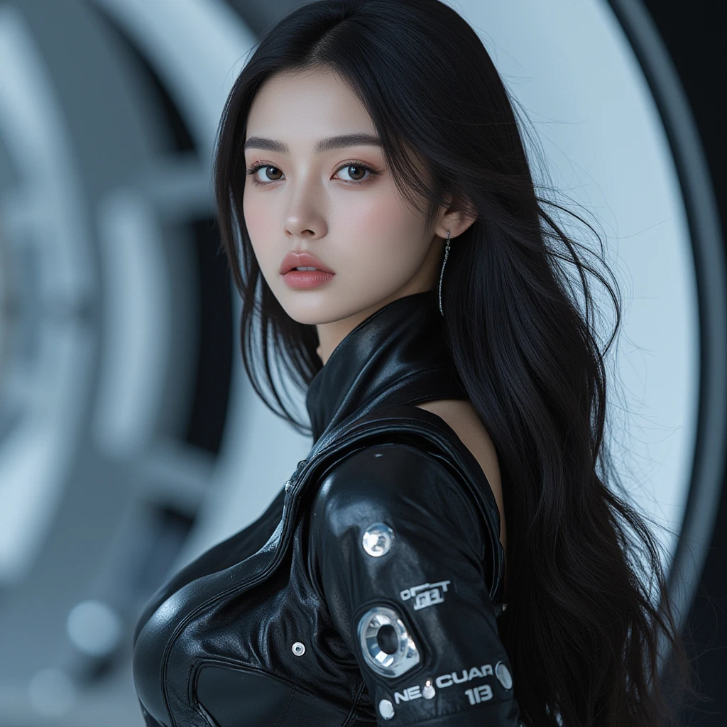 一人のlikeく非常に美しい女性、Beautiful Face、Ideal proportions、Big Breasts(Big Breasts:1.1)、Powerful sorceress、Legendary magician、like々Beautiful appearance、SF、Fantasy、A fusion of advanced technology and magic、Future and Tradition、Stylish clothing that combines innovation and tradition、(Cast powerful spells and enchantments:1.37)、(highest quality、4k、8k、High resolution、masterpiece:1.2)、(Correct anatomy of the fingers)、Super detailed、(Real、Photorealistic、Photorealistic:1.37)、HDR、UHD、Professional Lighting、Bright colors、Sharp focus、Breathtaking scenic backdrop、(The space around her body changes color:1.7)、(Glowing energy)、(High-tech magic wand)、Captivating Sparks、Swirling particles、Rune、Intense visual effects、Otherworldly atmosphere、Ethereal beauty、natural breasts、