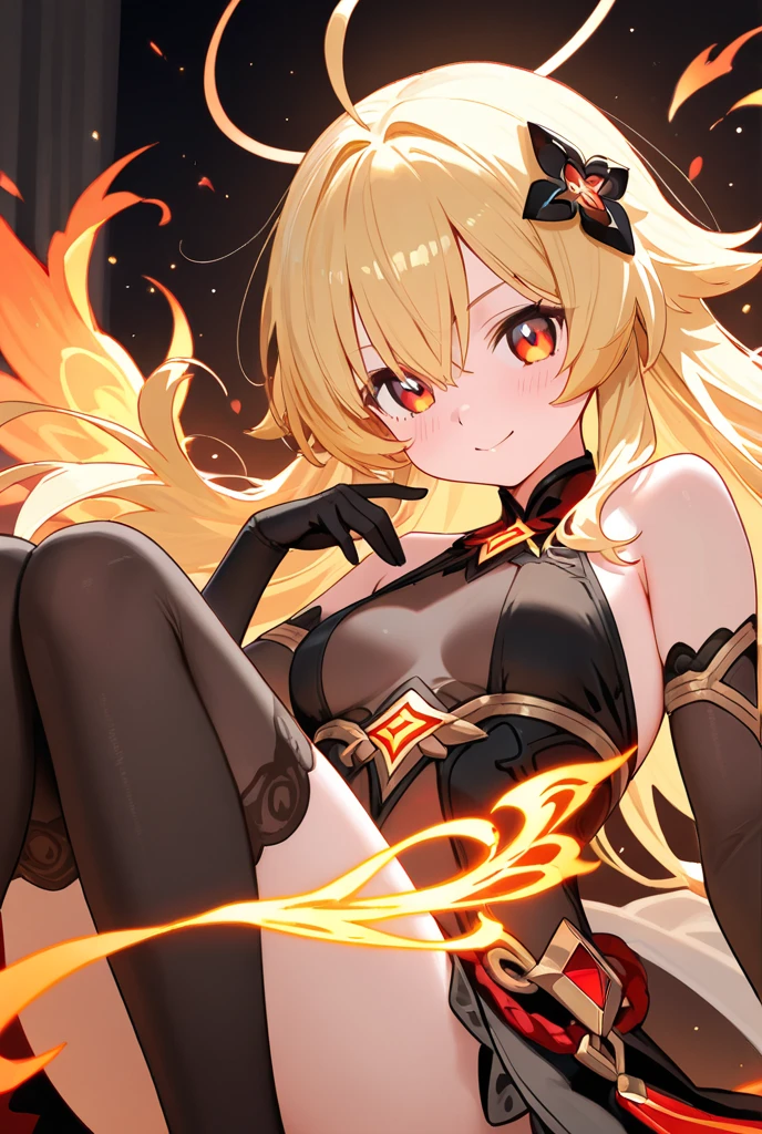 (Masterpiece, Side Light, Fine Beautiful Eyes: 1.2), (Masterpiece * Portrait), Portrait, (Bust), Realistic, Anatomically Correct, 3D Face, Sweet Skin, (Solo), Gradient Hair with Golden Pick Dye, (Close-up of Face), Cute Face, (Fire Opal-like Scarlet Eyes), Hanging Eye Corners, ((High Detail Skin, Visible Pores)), (Perfect Figure), A Beautiful Girl, Small Tits, ((Gothic Coat)), (Neck Ring), Very, Very Short Short Glove, (Chain Chain)