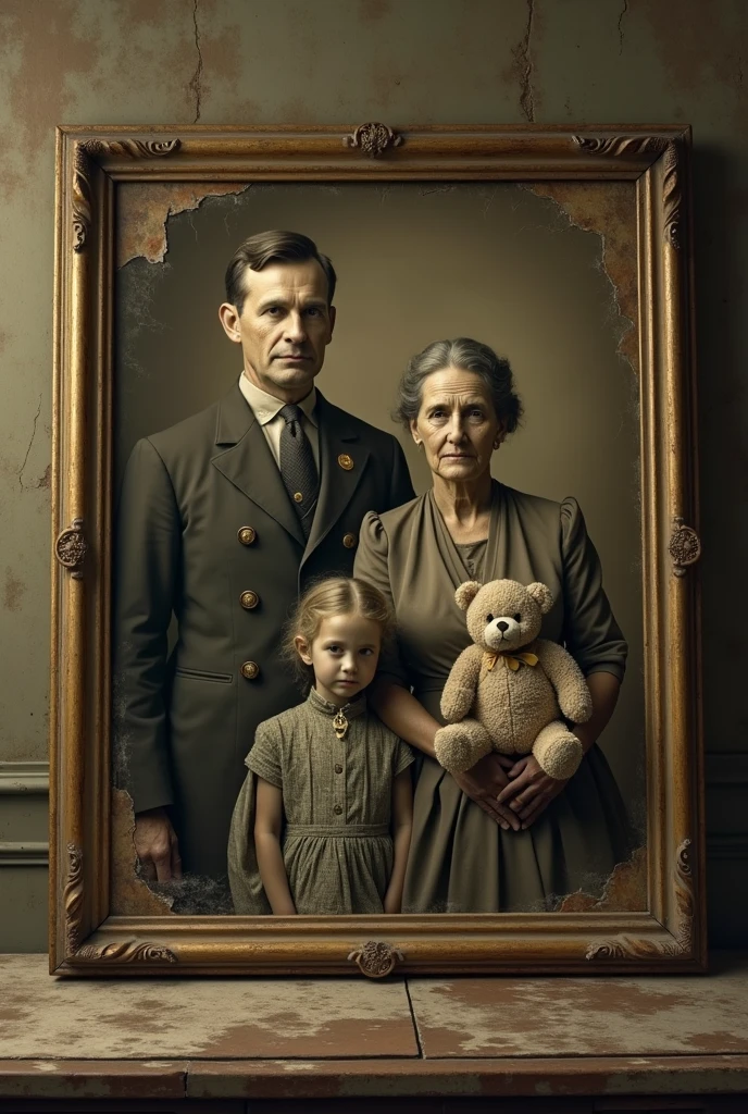 Incredible, ultra-realistic, super detailed old photo of the youngest and young Thomas Edison, , along with his family, mother, father and two brothers.