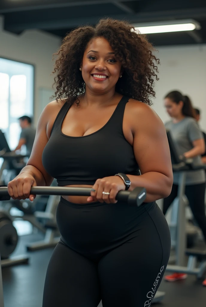 An obese person going to the gym
