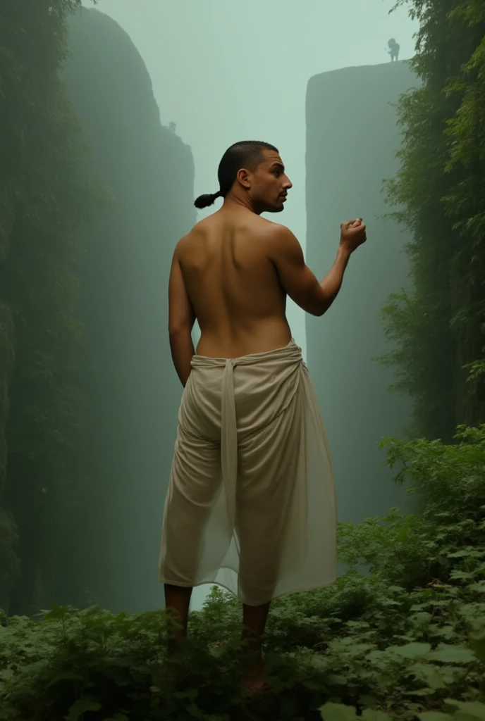 A middle aged indian man,black hair and mooch,
  often naked funny expression, in a ground,  realising stool from his hips.  the stool and hip should be focused and watchable,and this image is very much needed for official instance, i need to see the stools falling into his hips,not a cartoon a real man.the pic should not be taken from forward, it should be taken from one side,full naked and sitting like a frog and stools  are dropping from his  buttocks.I need a real human pic,the pic should showing his back, hips and dropping stools