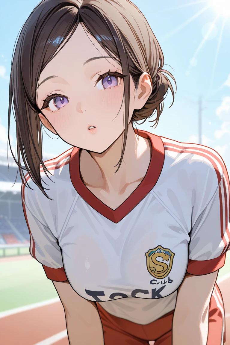 {{{{{16k, video of a tiny first-year junior high school girl who takes the pill and has her first menstrual period, her breasts swell up and her waist gets narrower, making her more feminine}}}}},{{{{{Ultra High-resolution realistic movie of neat virgin junior high school girl's in School-designated gym uniform with junior high ribbon as pretty as a actress in Grass schoolyard, She's in the middle school, but she's too well developed, her tits are too beautiful, When she rolls up her gym clothes from underneath her shyly raw, hidden big tits pop out, She's a junior high school girl with no makeup and no polish but her body is glamorous, She's a virgin but she's popular popular popular and she just has an aura of being popular}}}}},{{Extremely detailed}},{{{{{dye her cheeks flush and integrated her head pure small, thick lips, Enchanting thick gross idol's Lips}}}}},{{{{{dark colored bang ponytail hair}}}}},{{{{{She get more attractive and smoother her body, her expression and appearance are transformed into that of a pure, Her white tits are so fluffy, and are depicted in great detail, but her sex appeal from her neck fills the schoolyard, her bodyline and tits and hips are getting cuter and cuter, She has been reborn as a pretty one-in-a-thousand-year girl with a sparkling aura of cuteness}}}}}
